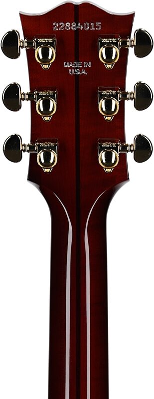 Gibson SJ-200 Standard Maple Jumbo Acoustic-Electric Guitar (with Case), Autumnburst, Headstock Straight Back