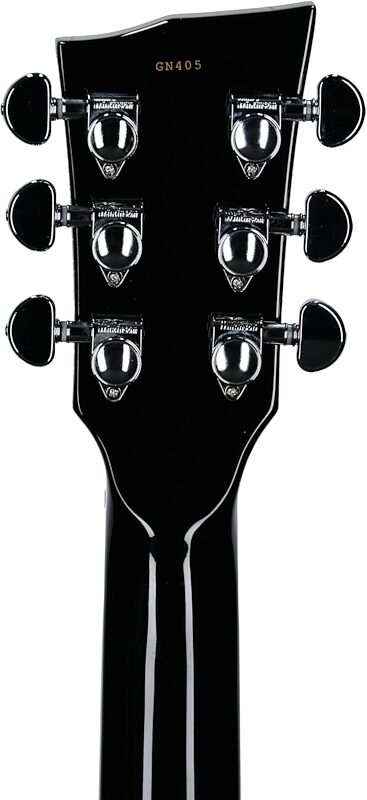 Dunable Gnarwhal DE Electric Guitar (with Gig Bag), Black Gloss, Headstock Straight Back