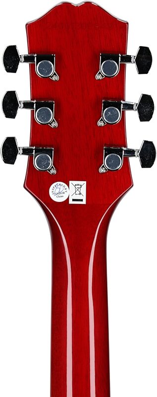 Epiphone Les Paul Tribute Electric Guitar, Heritage Cherry Sunburst, Headstock Straight Back