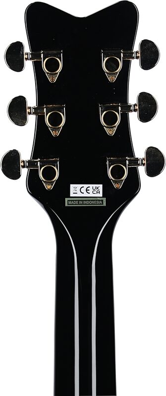 Gretsch G5021WPE Rancher Penguin Parlor Acoustic-Electric Guitar, Black, Headstock Straight Back