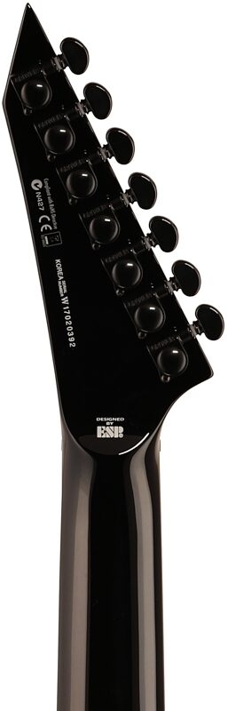 ESP LTD MH-1007 Evertune Electric Guitar, 7-String, Black, Headstock Straight Back
