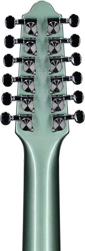 Reverend Airwave Electric Guitar, 12-String, Metallic Alpine, Headstock Straight Back