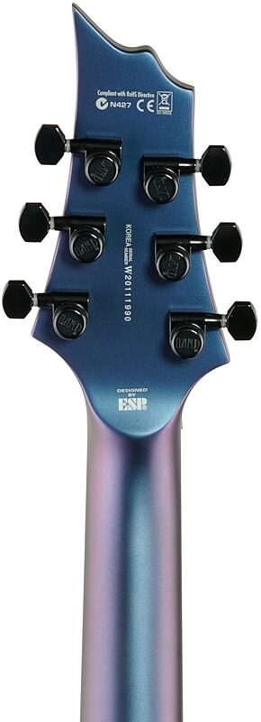 ESP LTD H-1001 Electric Guitar, Violet Andromeda, Headstock Straight Back