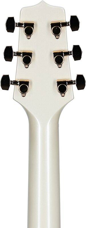 Takamine GN37CE Acoustic-Electric Guitar (with Gig Bag), Pearl White, Headstock Straight Back