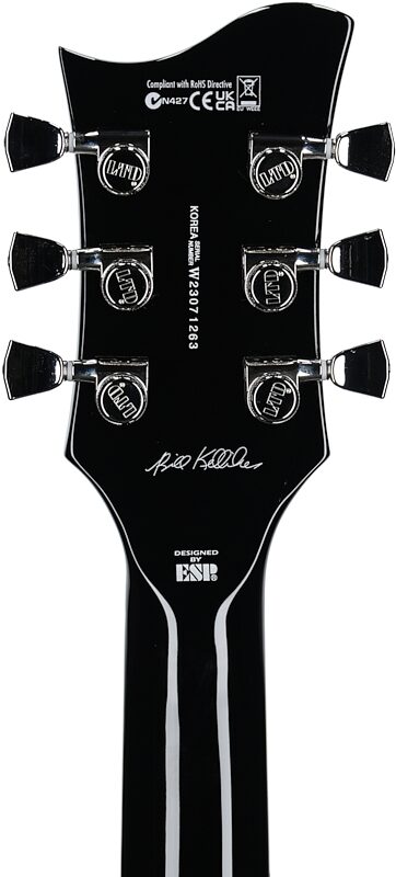 ESP LTD Bill Kelliher Sparrowhawk Electric Guitar, Satin Sunburst, Headstock Straight Back