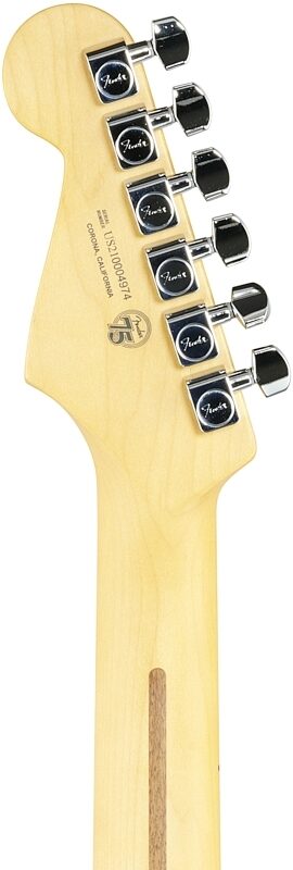 Fender American Pro II HSS Stratocaster Electric Guitar, Maple Fingerboard (with Case), Mystic Surf Green, Headstock Straight Back