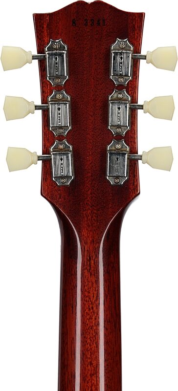 Gibson Custom 1958 Les Paul Standard Reissue Electric Guitar (with Case), Lemon Burst, Headstock Straight Back