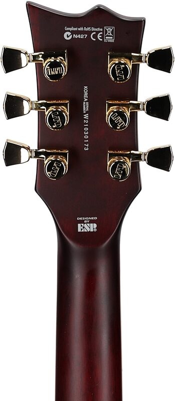 ESP LTD EC-1000T CTM Traditional Series Electric Guitar, See-Thru Black Cherry, Headstock Straight Back
