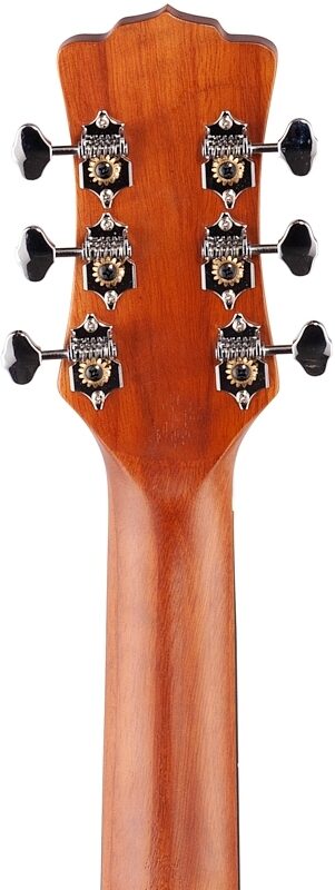 Luna High Tide Zebrawood GC Acoustic-Electric Guitar, New, Headstock Straight Back
