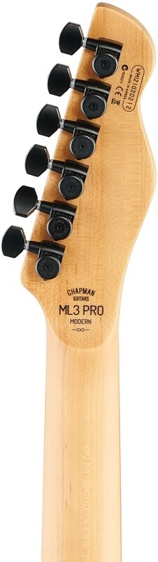 Chapman ML3 Pro Modern Electric Guitar, Hot White, Headstock Straight Back