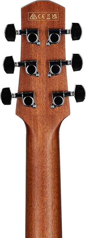Ibanez AAM50CE Advanced Acoustic-Electric Guitar, Coral Red Burst, Headstock Straight Back