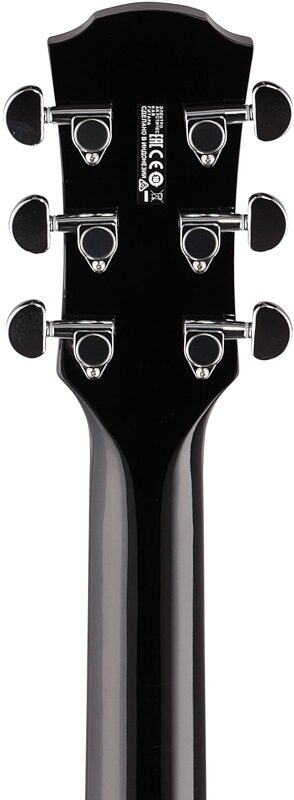 Yamaha APX-600 Acoustic-Electric Guitar, Black, Headstock Straight Back