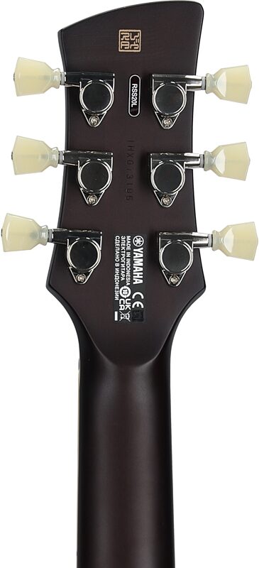 Yamaha Revstar Standard RSS20L Left-Handed Electric Guitar (with Gig Bag), Swift Blue, Headstock Straight Back