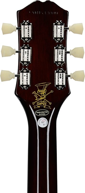 Epiphone Slash Les Paul Electric Guitar (with Case), Anaconda Burst, Headstock Straight Back