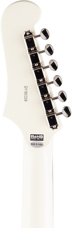 Guild Jetstar ST Electric Guitar, White, Headstock Straight Back