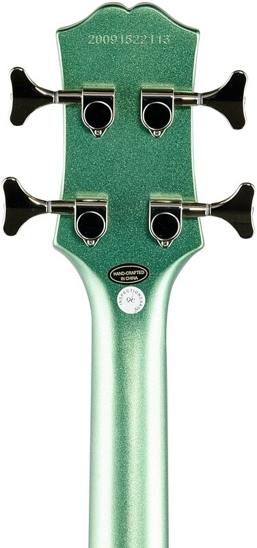 Epiphone Embassy Pro Electric Bass, Wanderlust Green Metallic, Headstock Straight Back