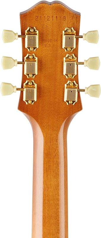 Epiphone USA Frontier Acoustic-Electric Guitar (with Case), Antique Natural, Headstock Straight Back