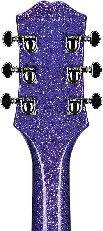 Epiphone Exclusive SG Custom Electric Guitar, Purple Sparkle , Headstock Straight Back