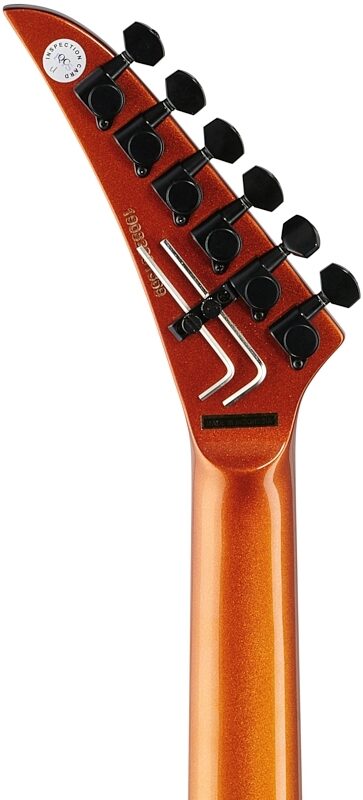 Kramer SM-1 Electric Guitar, with Black Floyd Rose, Orange Crush, Headstock Straight Back