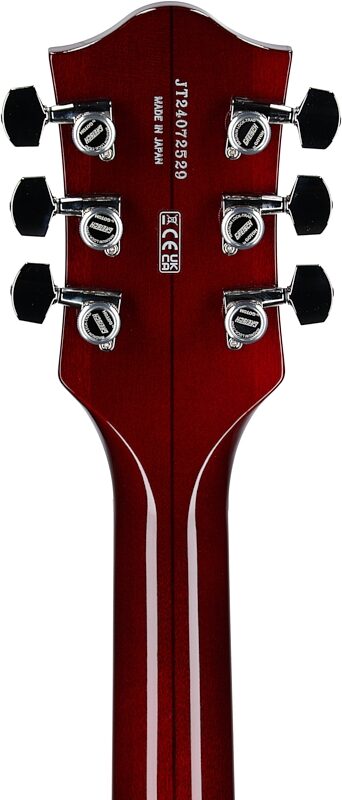 Gretsch Pro Collection Tennessean Electric Guitar (with Case), Deep Cherry, Headstock Straight Back