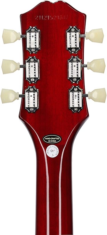 Epiphone Les Paul Standard 50s Electric Guitar, Left-Handed, Vintage Sunburst, Headstock Straight Back