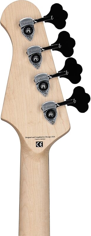 Lakland Skyline 44-01 Deluxe Spalted Electric Bass, Natural, Blemished, Headstock Straight Back
