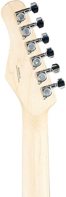 Michael Kelly 59 Thinline Electric Guitar, Natural Top, Spalted Maple, Headstock Straight Back