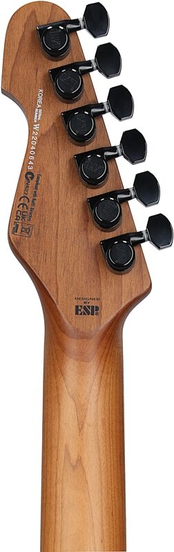 ESP LTD TE-1000 Electric Guitar, Black Blast, Headstock Straight Back