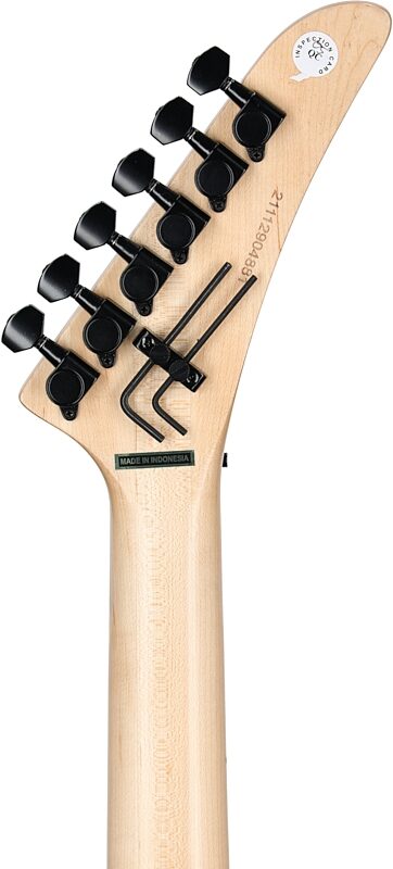Kramer Baretta Custom Graphics Danger Zone Electric Guitar (with Gig Bag), New, Headstock Straight Back