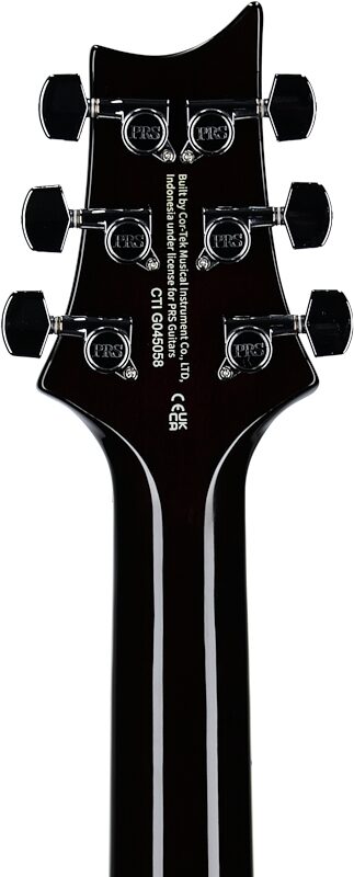 PRS Paul Reed Smith SE Custom 24 Semi-Hollow Piezo Electric Guitar (with Gig Bag), Orange Tiger, Headstock Straight Back