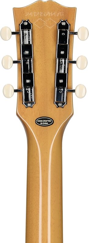 Epiphone Inspired by Gibson Custom 1960 Les Paul Special Double Cut Reissue Electric Guitar (with Case), TV Yellow, Headstock Straight Back