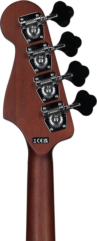 Fender Kingman Acoustic-Electric Bass Guitar (with Gig Bag), Shaded Edge Burst, Headstock Straight Back