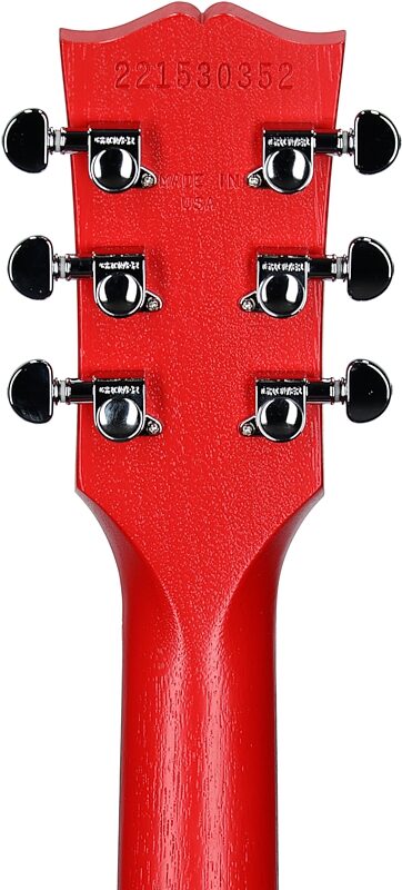 Gibson Les Paul Modern Lite Electric Guitar (with Soft Case), Cardinal Red Satin, Headstock Straight Back