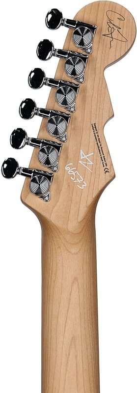 Reverend Chris Freeman Signature Electric Guitar, Powder Yellow, Headstock Straight Back