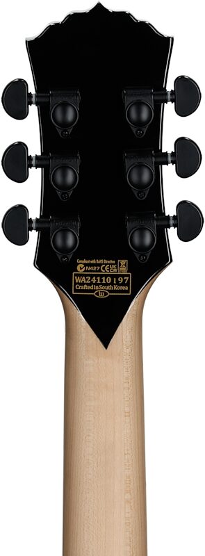 Wylde Audio Barbarian Electric Guitar, Blood Raven, Headstock Straight Back