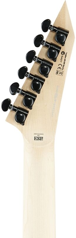 ESP LTD M-400 Electric Guitar, Black Satin, Headstock Straight Back