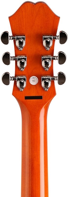 Epiphone Dove Studio Solid Top Acoustic-Electric Guitar, Violinburst, Headstock Straight Back