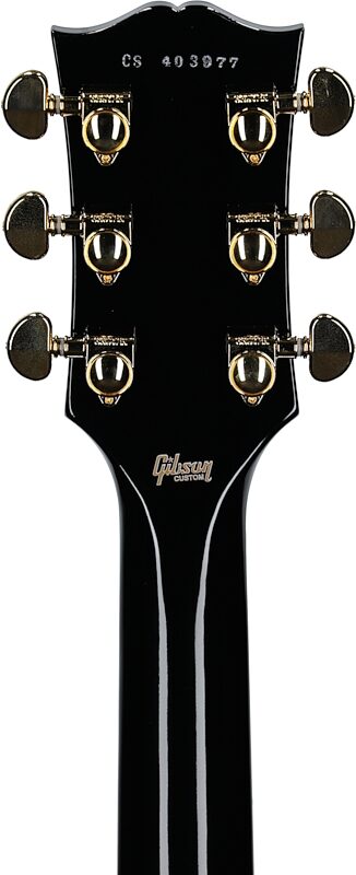 Gibson Custom Shop RD Custom Electric Guitar (with Case), Ebony, with Gold Hardware, Headstock Straight Back