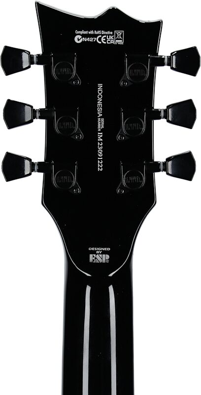 ESP LTD EC-201FT Electric Guitar, Black, Headstock Straight Back