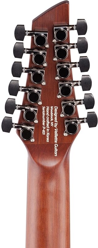 Veillette Avante Gryphon High-Tuned 12-String Acoustic Guitar, Natural, Headstock Straight Back