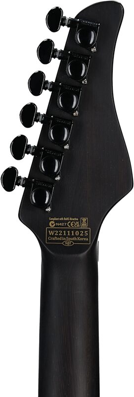 Schecter Reaper 6 FRS Elite Electric Guitar, Deep Ocean Blue, Headstock Straight Back