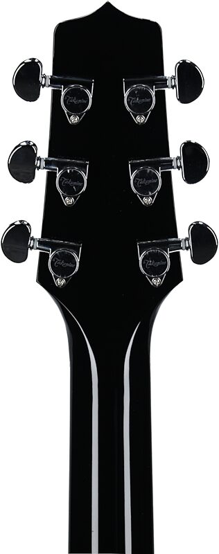Takamine Limited Edition FT341 Acoustic-Electric Guitar (with Gig Bag), Black, Headstock Straight Back