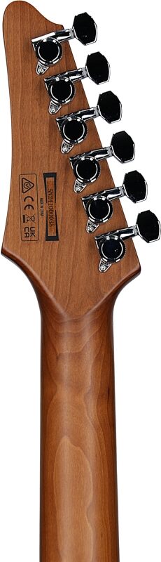 Ibanez AZ24S1F Electric Guitar, Transparent Black Sunburst, Headstock Straight Back