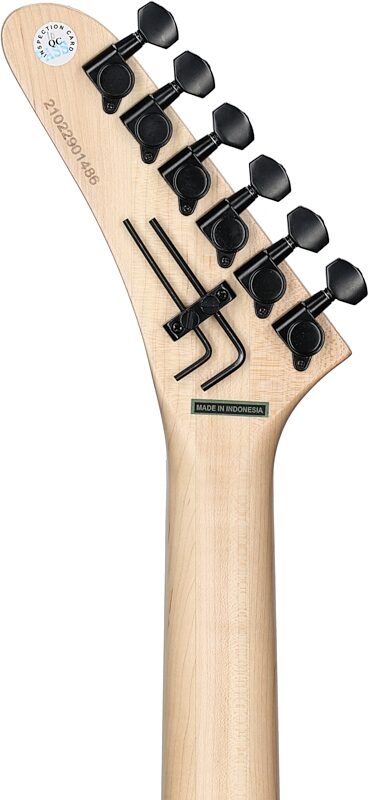 Kramer Baretta Custom Graphics Electric Guitar (with EVH D-Tuna and Gig Bag), Feral Cat, Custom Graphics, Headstock Straight Back