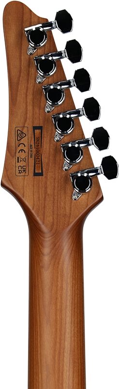 Ibanez AZ22S1F Electric Guitar, Transparent Black Sunburst, Headstock Straight Back