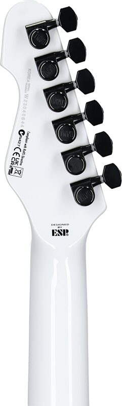ESP LTD TE-1000 Electric Guitar, Snow White, Headstock Straight Back