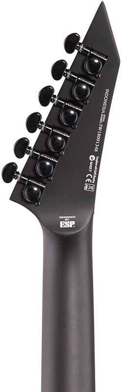 ESP LTD Arrow Black Metal Electric Guitar, New, Headstock Straight Back