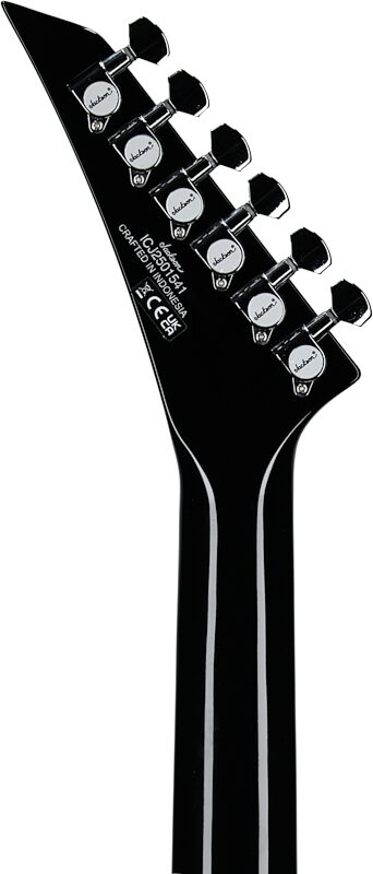 Jackson Limited Edition Pro Plus Pure Metal RR1A Rhoads Electric Guitar (with Gig Bag), Black, Headstock Straight Back