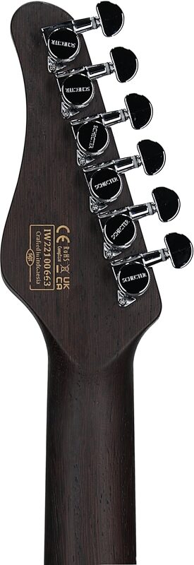 Schecter MV-6 Electric Guitar, with Ebony Fingerboard, Metallic Purple, Headstock Straight Back