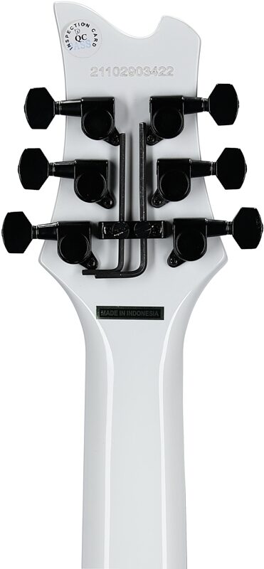 Kramer Assault 220FR Electric Guitar, Alpine White with Black Binding, Headstock Straight Back